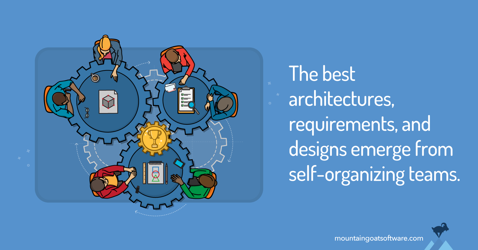 Self-organizing teams are not put together randomly